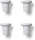 Outset B320 Silicone Wine Bottle Stoppers, White Marble, Small Size