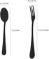 DaKuan 16 Pieces Mini Coffee Spoons (4 inch) & Stainless Steel Forks (4.8 inch) for Dessert, Tea, Appetizer