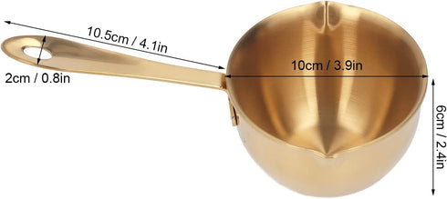 CHICIRIS Stainless Steel Saucepan, Non Stick Multipurpose Sauce Pan with Pour Spout for Cooking