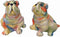 3.5" x 2.5" x 3.5" Bulldog Salt and Pepper Set