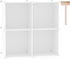 C&AHOME Cube Storage Organizer, 4-Cube Shelves Units, Closet Cabinet, DIY Plastic Modular