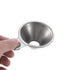 Stainless Steel Spice Funnel with Handle for Kitchen Use, Spill-Free Metal Funnel for Filling Spice Jars and Bottles