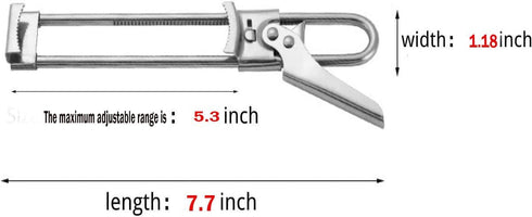 Master Jar & Bottle Opener, Adjustable Multifunctional Stainless Steel Can Opener Jar Lid Gripper, Manual, Kitchen Accessories by zengxiaoyun