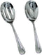 Stainless Steel Solid and Slotted Banquet Serving Spoon Set - 8 3/4" Inch