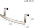 mDesign Steel Over Door Curved Towel Bar Storage, Hanger for Cabinet or Cupboard, Holder Rack for Kitchen, Bathroom
