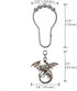 Molika Dragon Shower Curtain Hooks - 12pcs Silver Stainless Steel Rings for Kids Bathroom Decor
