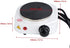 Fdit Portable Stainless Steel Electric Mini Stove Hot Plate, 500W Multifunctional Heater for Cooking Soup