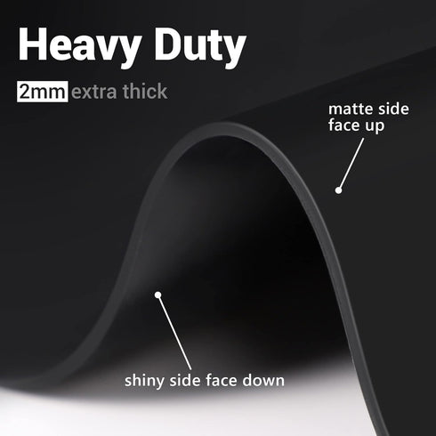 Ewen 25.6x17.7 Inch Large Silicone Kitchen Counter Mat, 2MM Thick Heat Resistant Protector for Appliances