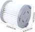 Replacement Filter, Easy to Install Vacuum Cleaner Accessory, 2.5x2.5x2.5in