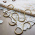 YANGQIHOME 6 Pieces, Gold Brass S Shaped Hooks, Coat Clothes Towel Hangers, Kitchen Rack Hooks