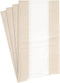 Caspari Bandol Stripe Paper Guest Towel Napkins in Natural, Pack of 15