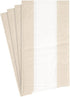 Caspari Bandol Stripe Paper Guest Towel Napkins in Natural, Pack of 15