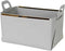 Decorative Faux Leather Basket,Small Catchall Basket for Entryway Bedside Dresser End table,Collapsible