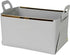 Decorative Faux Leather Basket,Small Catchall Basket for Entryway Bedside Dresser End table,Collapsible