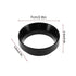 Fdit Espresso Dosing Funnel, Aluminum Coffee Dosing Ring Replacement for 58mm Portafilters (Black)