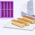 Palksky (2 Pcs) 8 Cavity Rectangle Granola Bar Silicone Mold - Nutrition/Cereal Bar Molds for Chocolate Truffles,