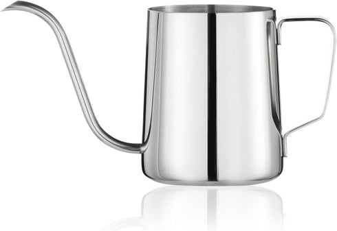 PARACITY Pour Over Kettle, Gooseneck Spout Coffee Tea Pot 12OZ for Camping Coffee Maker, Stainless Steel