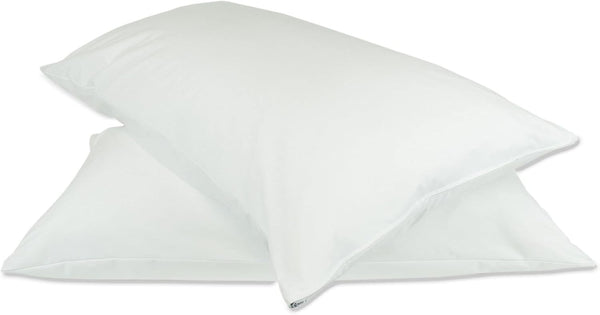 BC BARE COTTON Luxury Hotel Quality Collection, Ultra Soft Dust Proof Plain Pillow Protector, King Size, 2 Pack Set