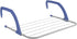 Home Basics Over The Door Laundry Drying Rack - Lightweight Heavy-Duty Door Hanger Rod for Indoor Air Drying