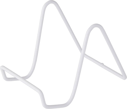Bard's Vinyl Covered White Wire Easel Stand, 4" H x 3.5" W x 5.5" D
