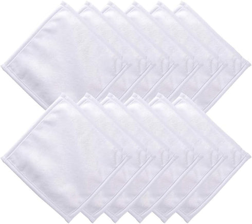 PYD Life 12 Pack Sublimation Blanks White Towel, 8 Inch Bathroom Hand Towel for Heat Press Transfer Print