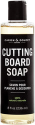 CARON & DOUCET Cutting Board Cleaning Soap, 100% Plant-Based, Lightly Scented Rosemary & Lemongrass (8 oz)