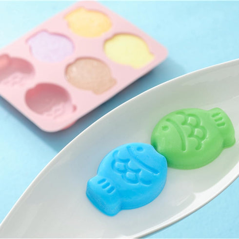 2 Pcs Fish Shaped Silicone Molds, Chocolate Candy Fondant, Cake, Jello, Ice Cube Mold Tray for Baking