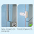 SAFELON 2 Pcs Baby Safety Fridge Lock, Child Proof Refrigerator Freezer Door Lock (White)