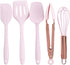 Amosfun 5pcs Mini Kitchen Utensil Set, Kids Kitchen Tools Learning Toy Whisk, Spatula, Tongs, Spoon