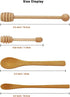 8Pcs Wooden Honey Dipper Sticks and Spoon - Wooden Spoon for Honey Sticks Spreading & Scooping Used in Kitchens