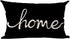 Ramirar Word Art Home Black Background Gift - Inspirational Decorative Lumbar Throw Pillow Cover 12 x 20 Inches