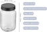 novelinks 16 oz Clear Plastic Jars with Screw-On Lids, 10 Pack BPA-Free Storage Containers for Crafts and Food
