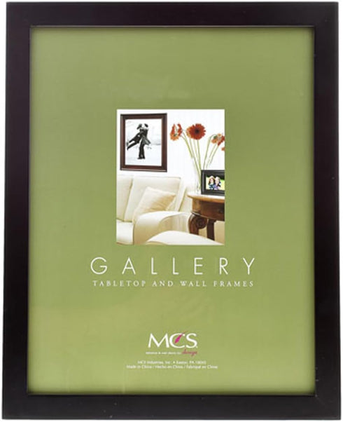 MCS 16x20 Flat-top Wood Picture Frame, Black, 1" Width