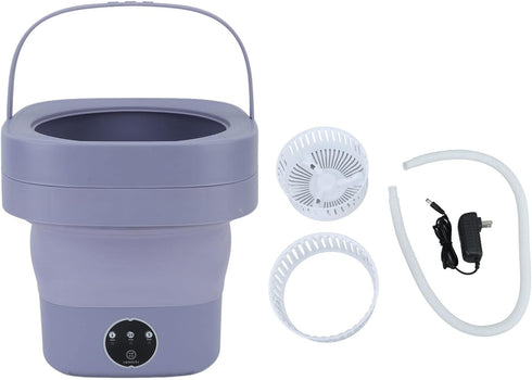 TOPINCN Foldable Washing Machine, Automatic Portable ABS Mini Washer, US Plug 100-240V for Travel
