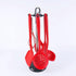 Kitchenware Storage Rack, Stainless Steel Utensil Holder, 360 Degree Rotating Organizer with 6 Hooks