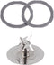 Replacement Blender Parts for Oster Pro 1200, Includes Stainless Steel Cutter Blade and 2Pcs Silicone Rubber Gaskets