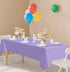 2 Pack 54 108 SietDESEO Light Purple Plastic Tablecloth Rectangle x Lavender Disposable Table Cloth Plastic Lavender