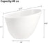 Fasmov 8 Pack Angled Melamine Serving Bowls, plastic Serving Bowl, Large Party Snack Bowls, Salad Bowls, Party Chip Bowls, Fruit Bowl, Candy Bowls for Weddings, Buffet, Offices, White by Fasmov