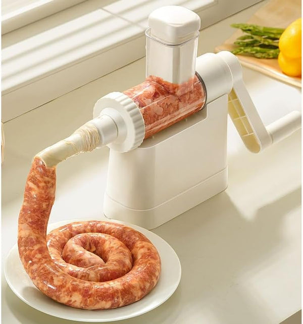 ORIXA Sausage Stuffer with 4 Size Options, Fast Filling, Homemade Sausage Maker