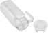 Fdit Acrylic Transparent Juice Bottle - Striped Water Jug with Lid for Homemade Juice & Cold Tea, 800ML