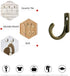 58 Pieces Wall Mounted Hook, Steel Small Coat Hooks, Bronze Single Hanger for Jewelry, Key, Hat, Kitchen Towel