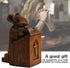 Church Mouse Statue, Wooden Church Mouse in The Pulpit Collectible Figurine for Home and Office Decor