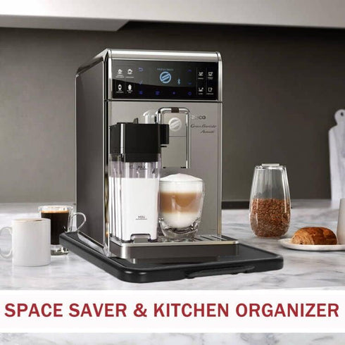 Kitchen Caddy Sliding Tray - Large Rolling Tray for Appliance Coffee Maker, Countertop Moving Sliders for Stand Mixer,