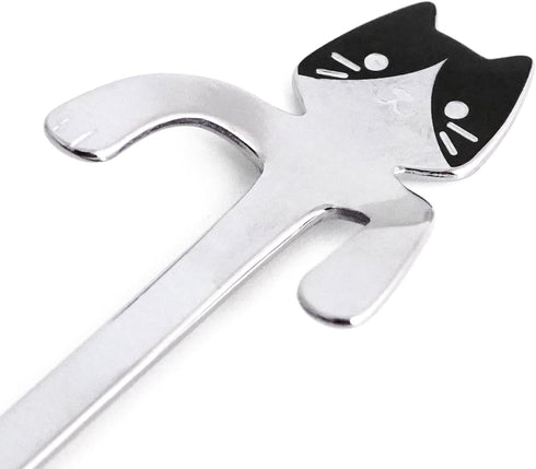 Japanese Crafted Metal Tea Spoons, Hookable Designs for Cups, Ideal for Tea Time, Made in Tsubame City