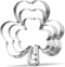 3 Piece Shamrocks Cookie Cutter Set - Stainless Steel