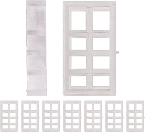 Amazing Drapery Hardware Bracket Spacer Blocks, 8ct, Durable Clear Plastic for Blinds and Shades
