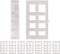 Amazing Drapery Hardware Bracket Spacer Blocks, 8ct, Durable Clear Plastic for Blinds and Shades