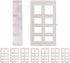 Amazing Drapery Hardware Bracket Spacer Blocks, 8ct, Durable Clear Plastic for Blinds and Shades