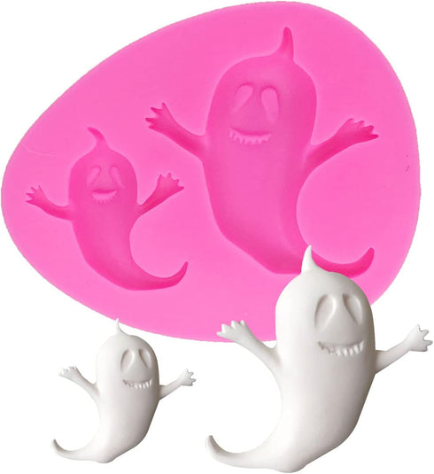 Ghost Shape Silicone Molds for Halloween - Cake Decorating Tools for DIY Chocolate, Candy, and Fondant Baking