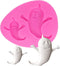 Ghost Shape Silicone Molds for Halloween - Cake Decorating Tools for DIY Chocolate, Candy, and Fondant Baking